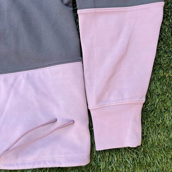 Athleta Hermosa Mock Neck Sweatshirt Cinch String Oversized Snowboard Style XS - Picture 3 of 11